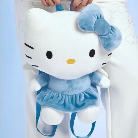 Hello Kitty Forever 21 Blue Angel Deadstock Collectible Plush Backpack RARE Sanrio Hello Kitty Angel Backpack | Mercari main image 4